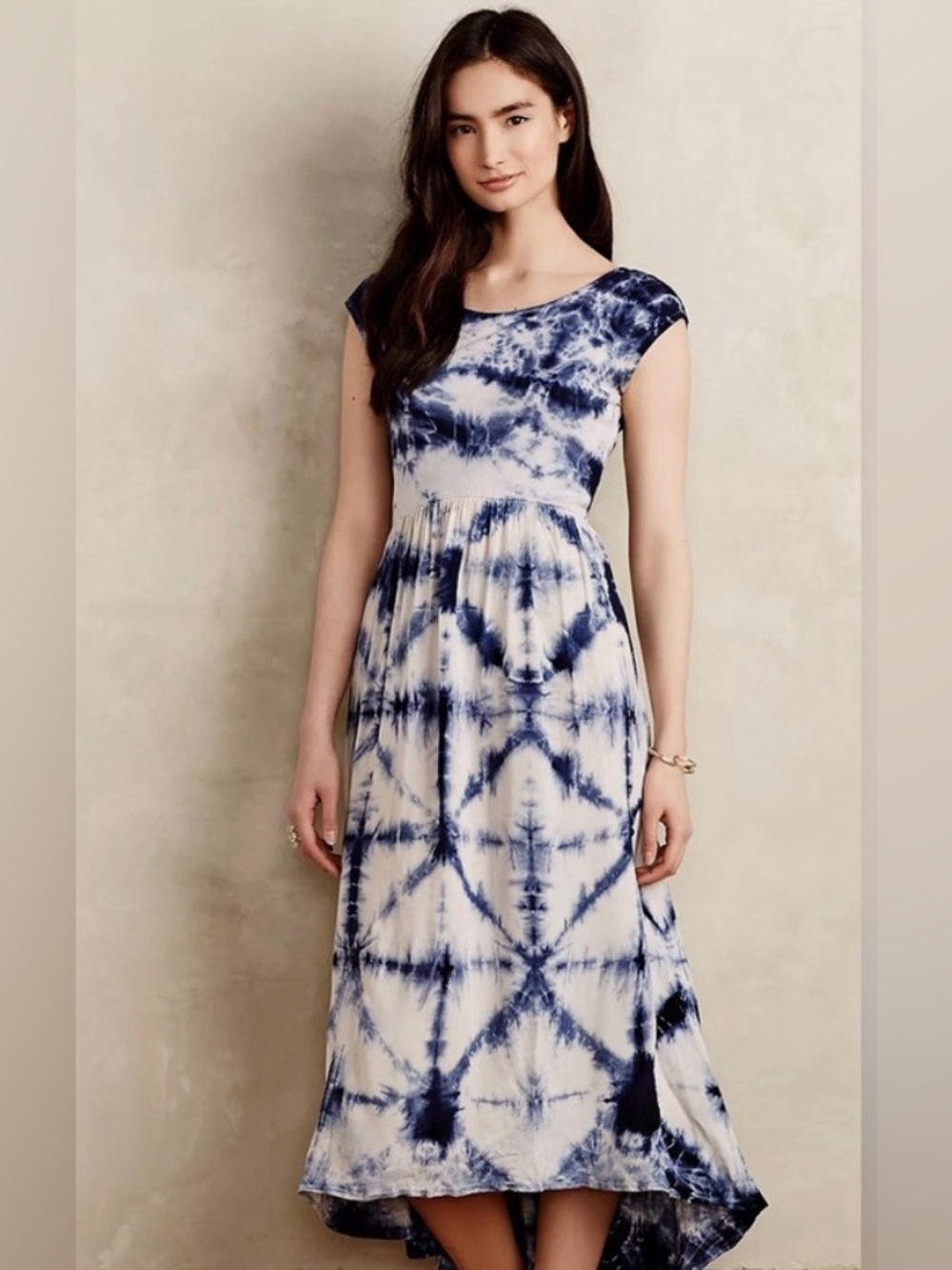 Anthropologie The Odells Skyscape Tie-Dye Maxi Dress XS